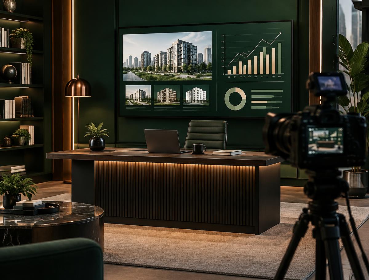 A professional real estate masterclass studio